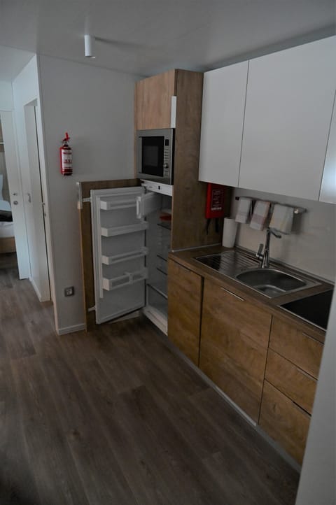 Basic Mobile Home, Terrace (incl. EUR 70 cleaning fee) | Private kitchen | Fridge, microwave, oven, dishwasher