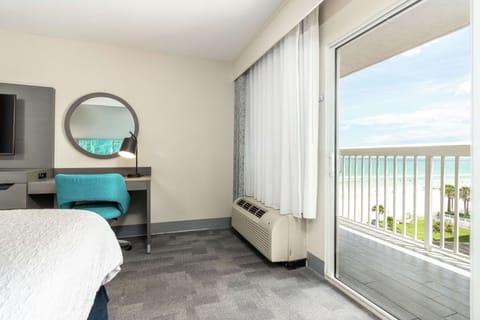 Room, 2 Queen Beds, Non Smoking, Partial Ocean View | Premium bedding, in-room safe, blackout drapes, iron/ironing board