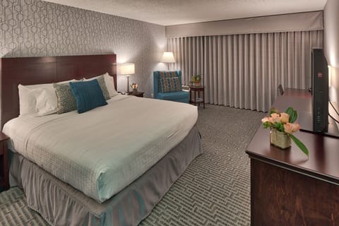 Deluxe Room, 1 King Bed | In-room safe, desk, laptop workspace, blackout drapes