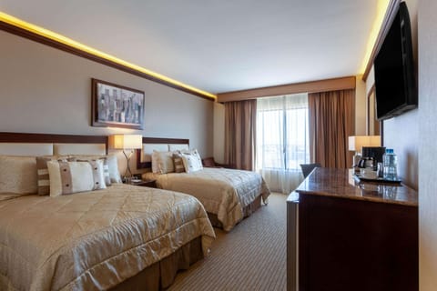 Standard Room, 2 Queen Beds, Non Smoking | Premium bedding, minibar, in-room safe, desk