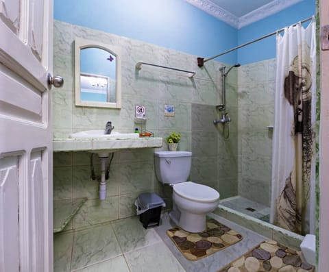 Apartment | Bathroom | Shower, free toiletries, hair dryer, towels