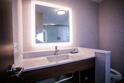 Suite, 2 Queen Beds | Bathroom | Free toiletries, hair dryer, towels, soap