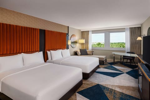 Executive Room, Multiple Beds (Waterfront) | Premium bedding, minibar, in-room safe, desk