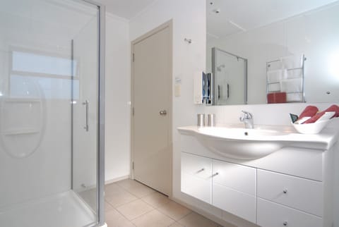 Executive Studio Suite | Bathroom | Free toiletries, hair dryer, towels, soap