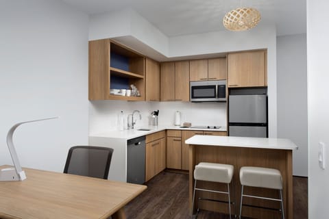 Suite, 1 Bedroom, Non Smoking | Private kitchen | Fridge, microwave, coffee/tea maker, toaster