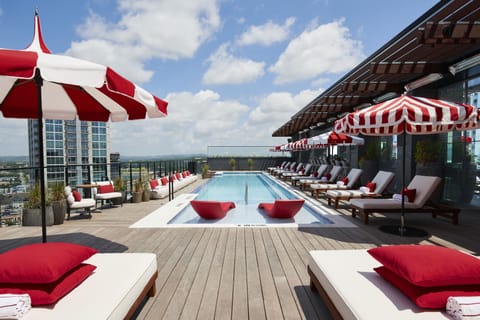 Seasonal outdoor pool, cabanas (surcharge), pool umbrellas