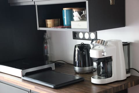 Honeymoon Loft | Private kitchen | Mini-fridge, coffee/tea maker, electric kettle