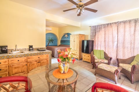 Pacifica Playa, Poolside | Living area | Flat-screen TV, DVD player