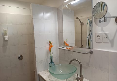 City Double Room (#3) | Bathroom | Shower, rainfall showerhead, free toiletries, hair dryer