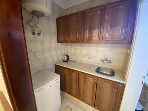 Standard Double Room, City View | Private kitchen | Fridge