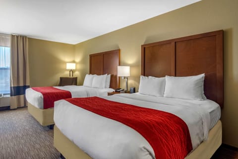 Standard Room, 2 Queen Beds, Non Smoking | Premium bedding, down comforters, in-room safe, desk