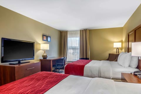 Standard Room, 2 Queen Beds, Non Smoking | Premium bedding, down comforters, in-room safe, desk