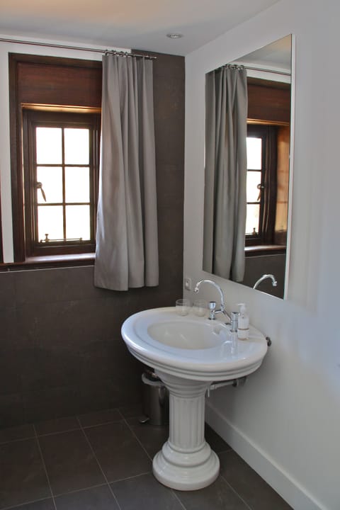 Suite | Bathroom | Eco-friendly toiletries, hair dryer, towels