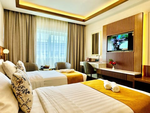 Deluxe Double Room | Premium bedding, minibar, in-room safe, individually decorated