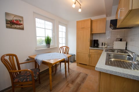 Standard Apartment, 1 Bedroom | Private kitchen | Fridge, microwave, stovetop, electric kettle