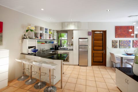 One Bedroom Garden Gazebo | Private kitchen | Full-size fridge, microwave, oven, stovetop