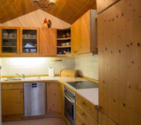 Apartment, 2 Bedrooms, Balcony, Mountain View (Kramerblick) | Private kitchen | Fridge, microwave, oven, stovetop