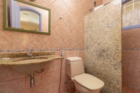 Standard Double Room, Balcony | Bathroom | Shower, free toiletries, hair dryer, towels