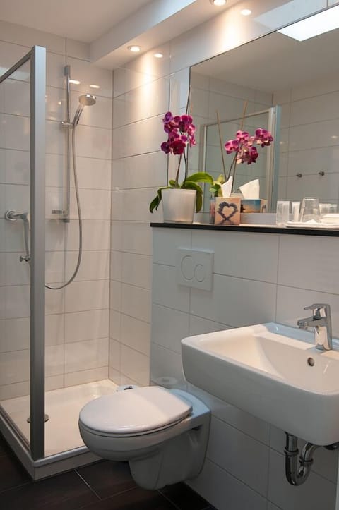 Comfort Double Room, River View (Roof Terrace) | Bathroom shower