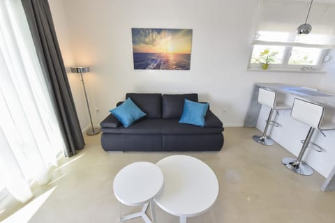 45-inch flat-screen TV with satellite channels, TV