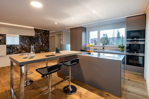 Suite (Penthouse) | Private kitchen | Espresso maker, coffee/tea maker, electric kettle