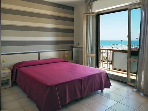 Classic Double Room, Sea View | Frette Italian sheets, premium bedding, down comforters