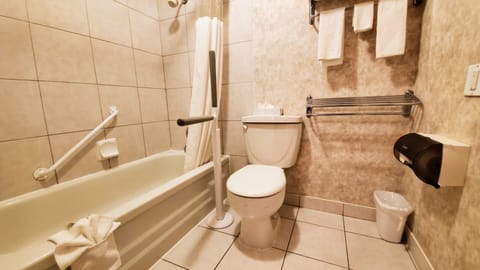 Room, 2 Queen Beds, Accessible, Non Smoking (Poolside) | Bathroom | Combined shower/tub, free toiletries, hair dryer, towels