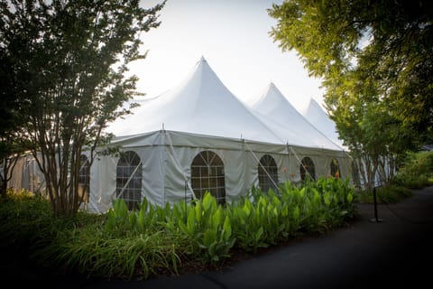 Outdoor wedding area