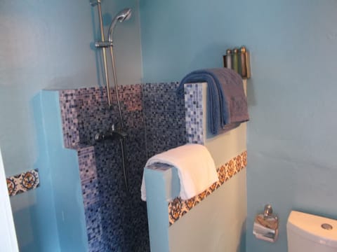 Panoramic Room, Sea View | Bathroom | Shower, free toiletries, hair dryer, bathrobes