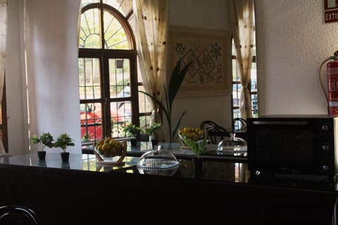 32-inch flat-screen TV with cable channels, printers