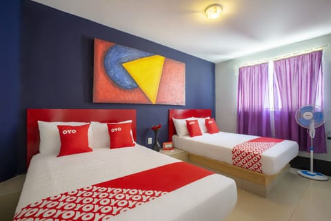 Standard Room, 2 Queen Beds | Iron/ironing board, free WiFi, bed sheets