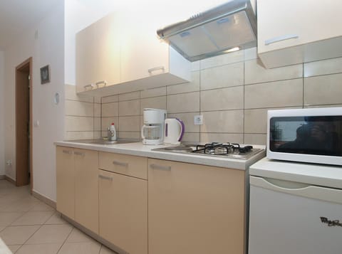 Standard Apartment, 1 Bedroom (20435) | Private kitchen | Fridge, microwave, coffee/tea maker, electric kettle