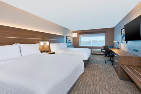 Suite, 2 Queen Beds, Accessible (Communications) | Pillowtop beds, in-room safe, desk, laptop workspace