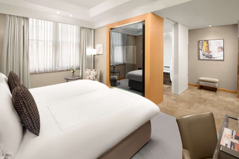 Twin Executive Room With Lounge Access | Premium bedding, Select Comfort beds, free minibar items, in-room safe