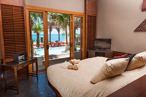 Villa, Multiple Beds, Private Pool, Beachfront | Minibar, in-room safe, desk, iron/ironing board