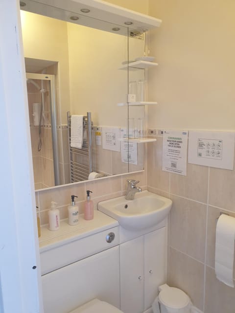 Double or Twin Room, Ensuite (Colossus) | Bathroom | Shower, free toiletries, hair dryer, towels