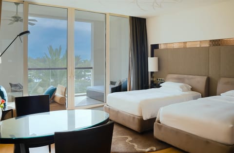 Room, 2 Twin Beds, Sea View | Egyptian cotton sheets, premium bedding, free minibar items