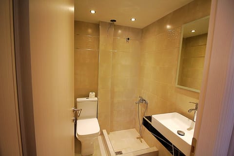 Junior Suite | Bathroom | Free toiletries, hair dryer, towels, toilet paper