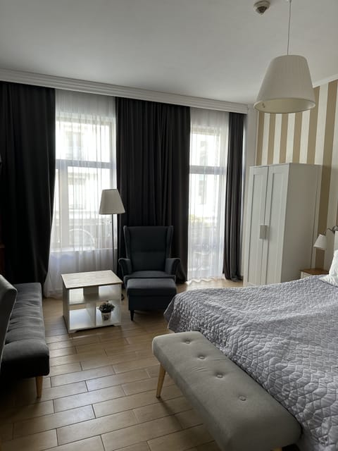 Studio, Balcony, City View | 1 bedroom, soundproofing, iron/ironing board, free WiFi