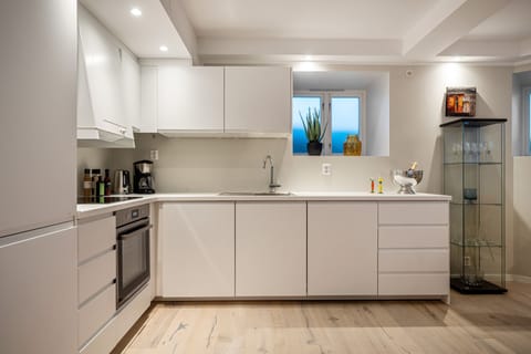 Apartment, 3 Bedrooms (Ground Floor, apt 1) | Private kitchen | Fridge, oven, stovetop, dishwasher