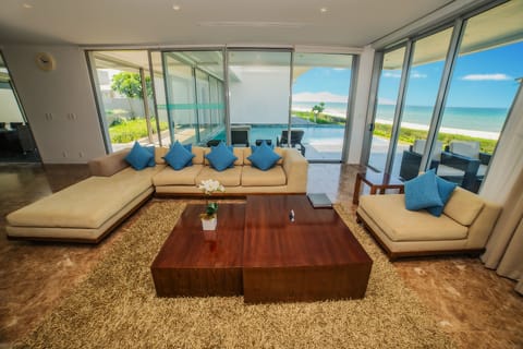 5 Bedrooms Luxury Villa with Sea View | Living area | LCD TV, DVD player