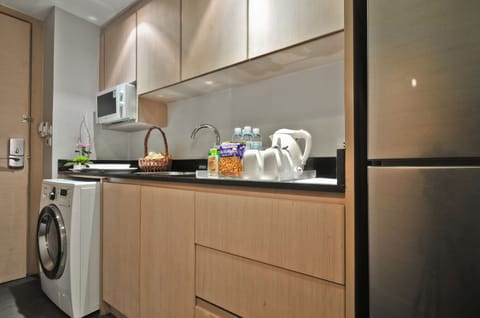 Two Bedrooms Family Suites | Private kitchenette | Coffee/tea maker, electric kettle