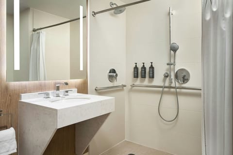 Free toiletries, hair dryer, towels