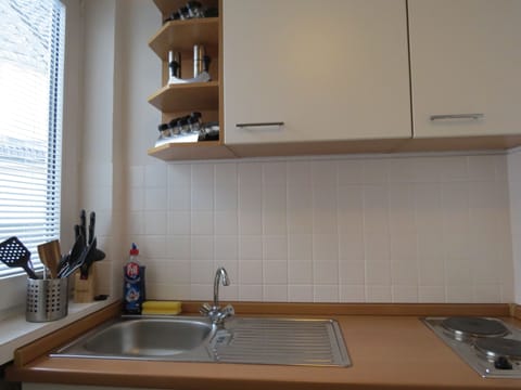 City Apartment, 1 Bedroom, Kitchen, City View | Private kitchen