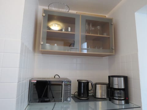 City Apartment, 1 Bedroom, Kitchen, City View | Microwave