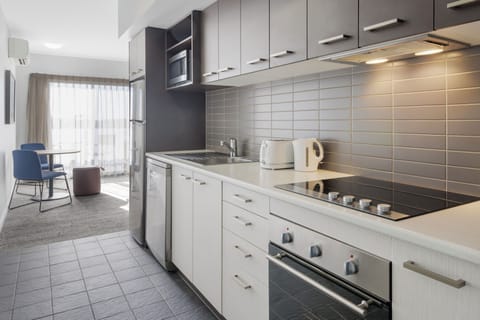 One Bedroom Apartment | Private kitchen | Microwave, stovetop, coffee/tea maker, electric kettle