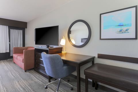 Room, Multiple Beds, Non Smoking, Ocean View | In-room safe, desk, laptop workspace, blackout drapes