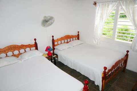 Standard Room, 2 Double Beds | Free WiFi, bed sheets