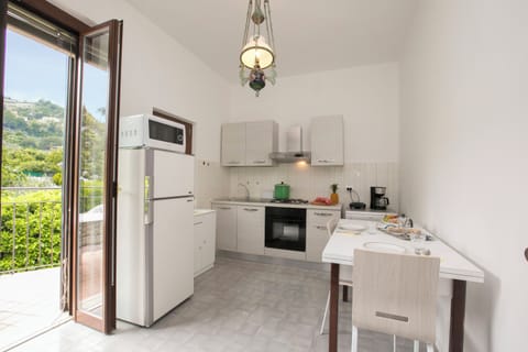 Family Apartment, 3 Bedrooms (Villa Alberti Appartamento Emma) | Private kitchen | Full-size fridge, microwave, oven, stovetop