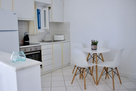 Studio, 1 Double Bed, Sea View (A4) | Private kitchen | Full-size fridge, oven, stovetop, espresso maker